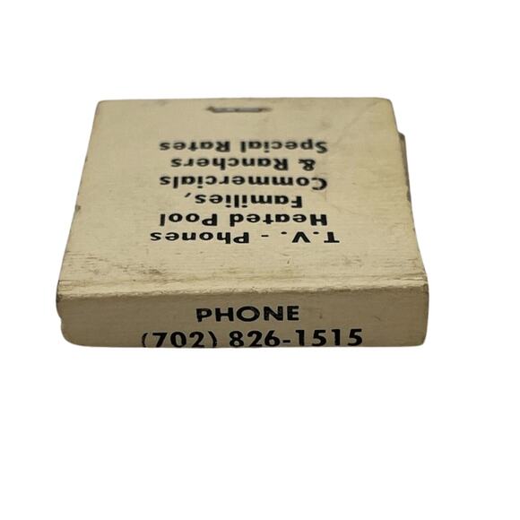 Vintage Dunes Motel Reno Nevada Matchbook Cover Advertising Souvenir Unstruck - Picture 3 of 6